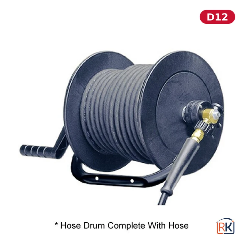 Kranzle Retro-fit hose-reel kit with hose, connecting pipe and joiner for Therm-1, 20 m