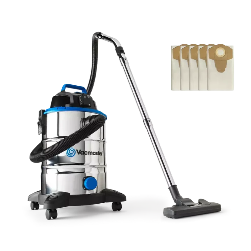 Vacmaster Power 30 PTO Bag Kit | Wet & Dry Vacuum Cleaner-with Spare Dust Bags X 5