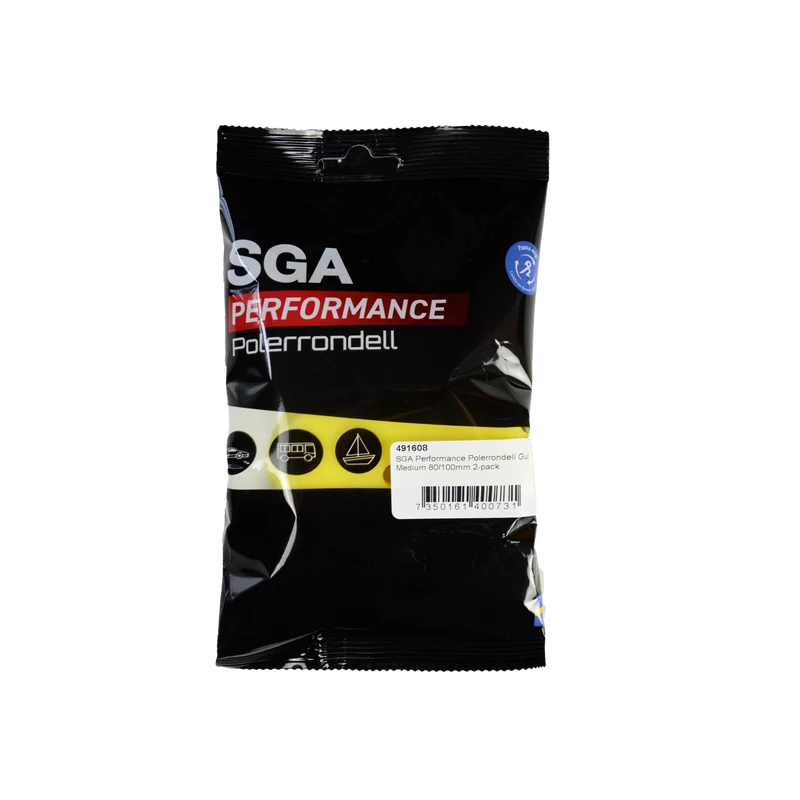 SGA Performance Polerrondell Gul Medium 80/100 mm 2-pack