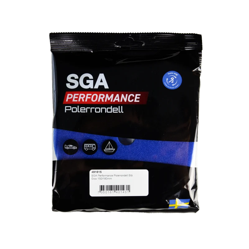 SGA Performance Polerrondell Blå Grov 150/180 mm