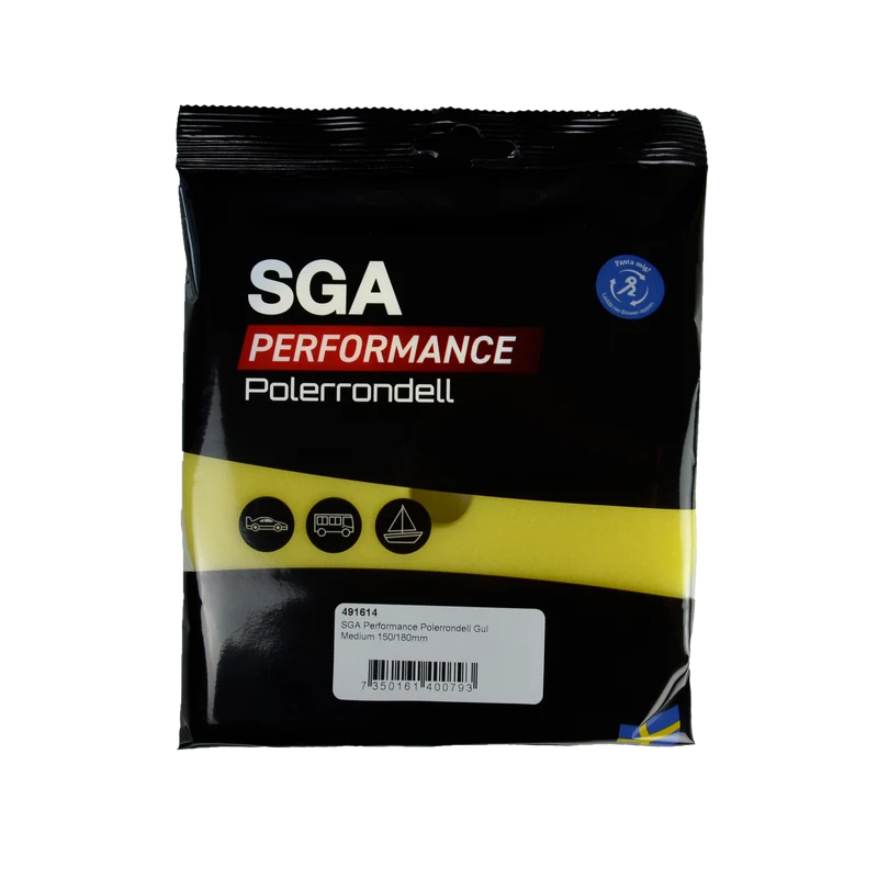 SGA Performance Polerrondell Gul Medium 150/180 mm