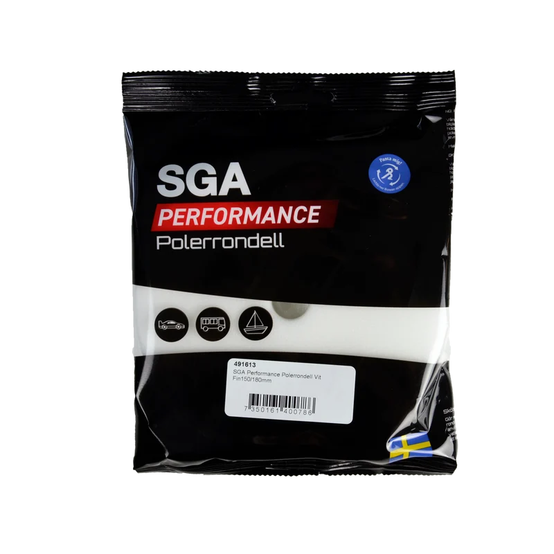 SGA Performance Polerrondell Vit Fin 150/180 mm