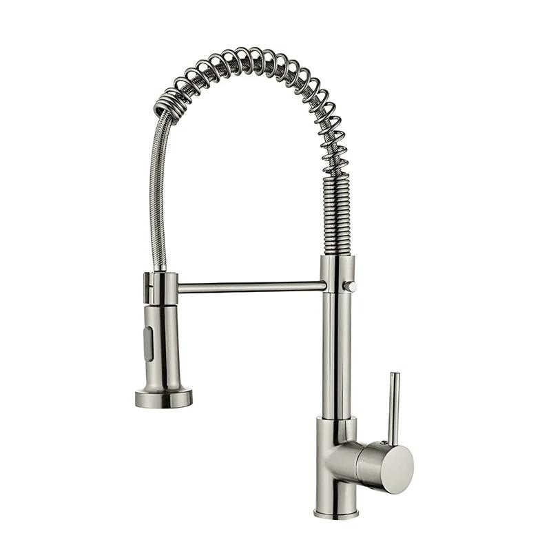 High-Quality Pull-Out Kitchen Sink Faucet – 360° Rotating Dual-Mode Design