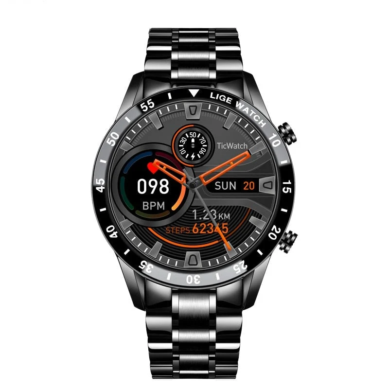 Avanceret Smartwatch med Bluetooth og Sundhedsovervågning