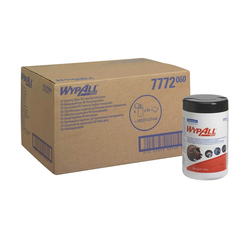Torkduk WypAll Impregnerad grön 50st/tub
