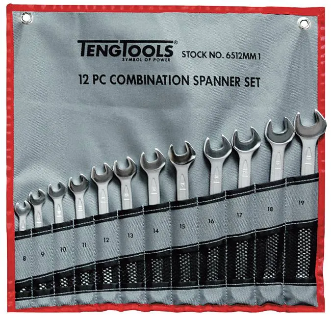 Teng Tools U-ringnyckelsats 6512 mm 12-delar