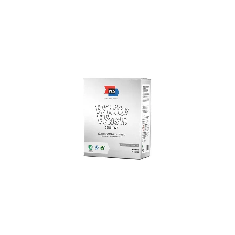 Tvättmedel PLS White Sensitive 8,55kg