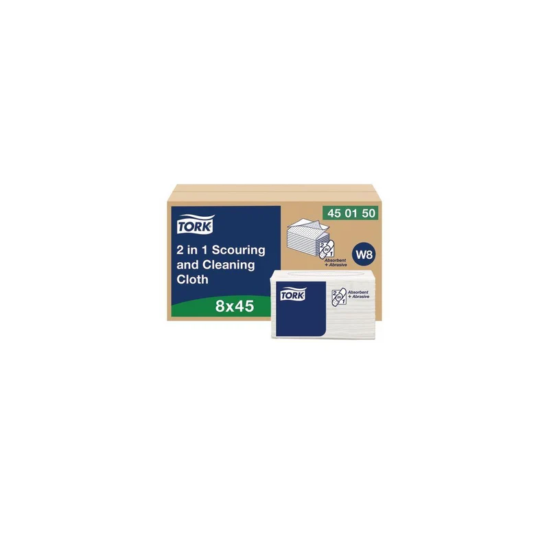 Rengöringsduk TORK 2-i-1 W8 vit 45/fp