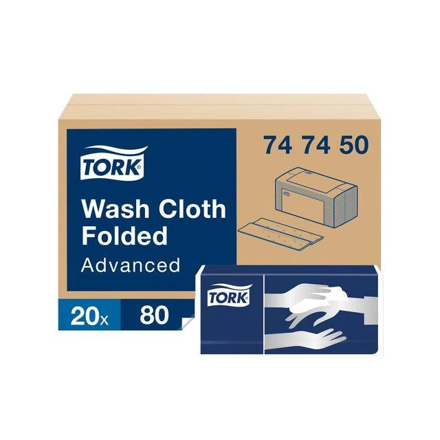 Tvättlapp TORK Adv 6-lag vit 1600/fp