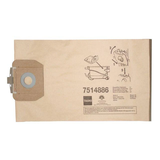 Dammsugarpåse TASKI Vento 8 papper 10/fp