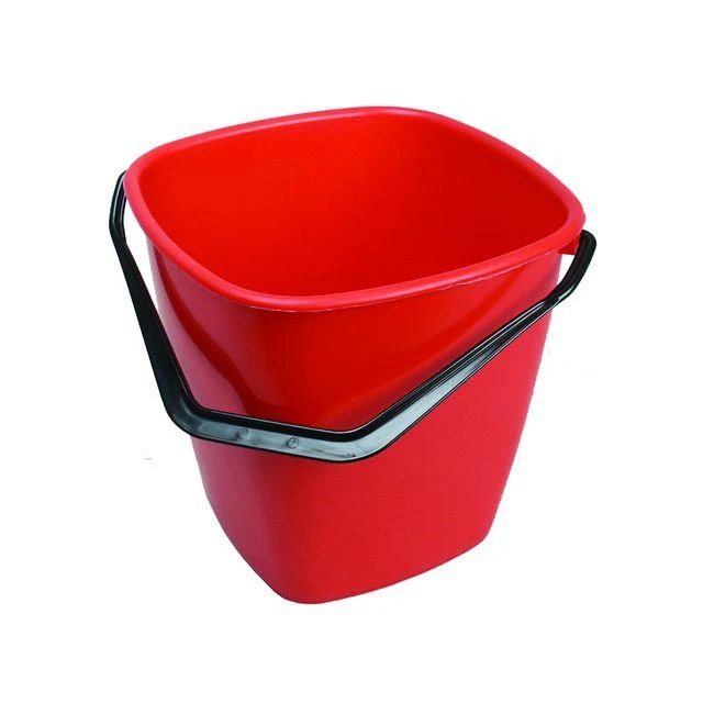 Hink fyrkantig röd 9,5L