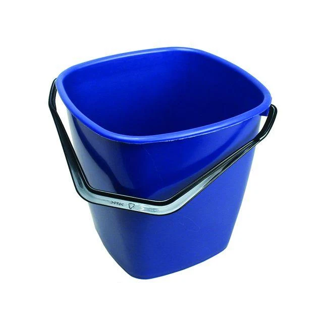 Hink fyrkantig blå 9,5L