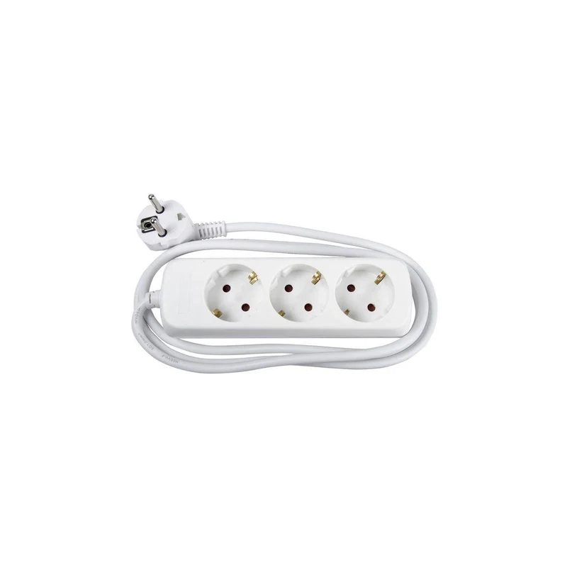 Grenuttag jordat 3-väg 3m kabel petsk.