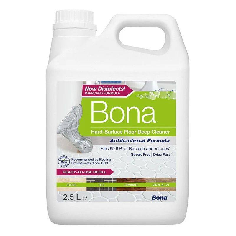 Bona Antibakteriell Cleaner för Hårda Golv Refill