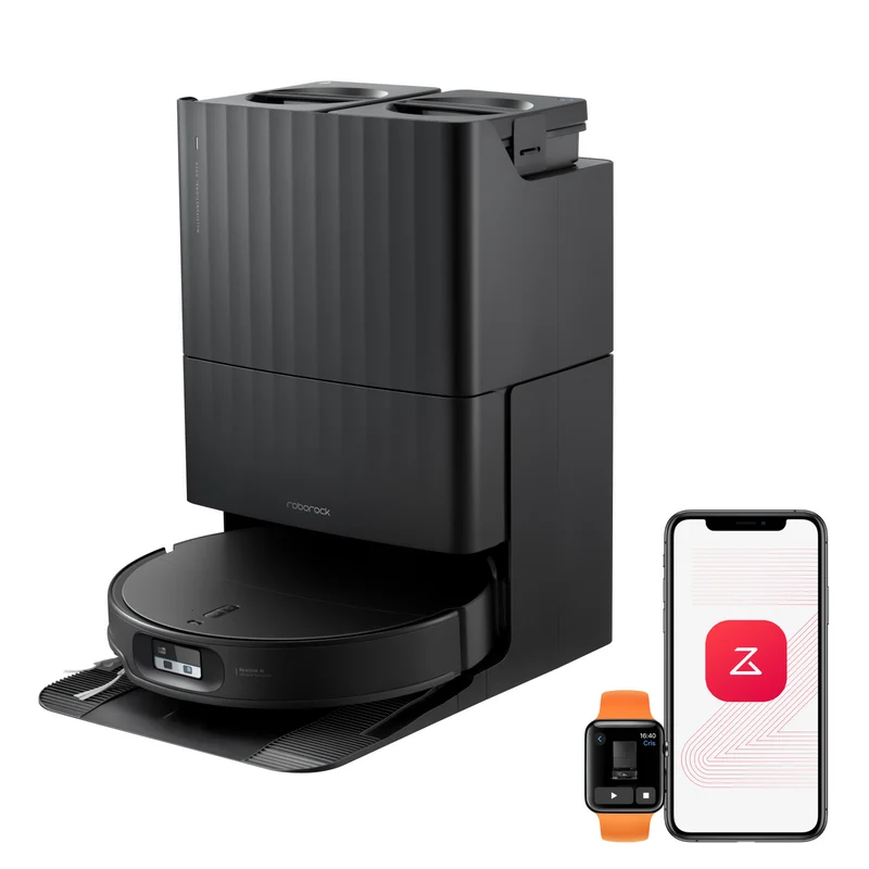 Roborock Qrevo Edge 2 - 25 000 Pa HyperForce-sug och dubbelt trasselbefriande system