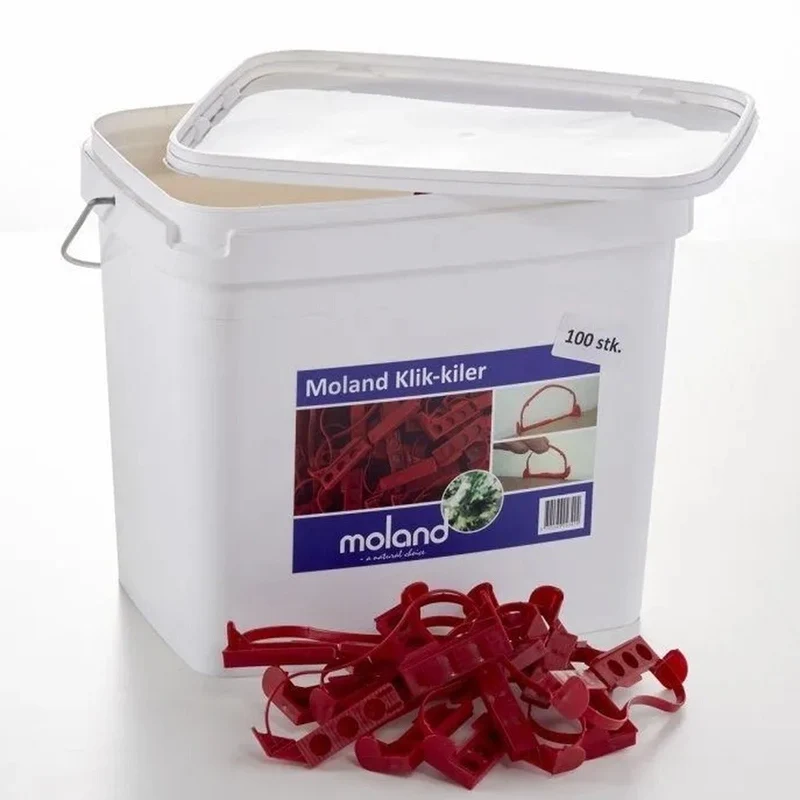 Moland Klik-kilar i Plast 100-pack