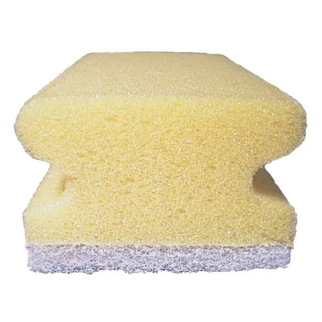 Rengöringssvamp med grepp 7,5x15cm vit