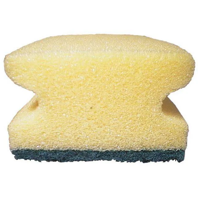 Rengöringssvamp med grepp 7,5x15cm grön