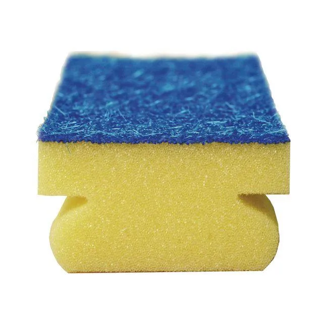 Rengöringssvamp med grepp 7,5x15cm blå