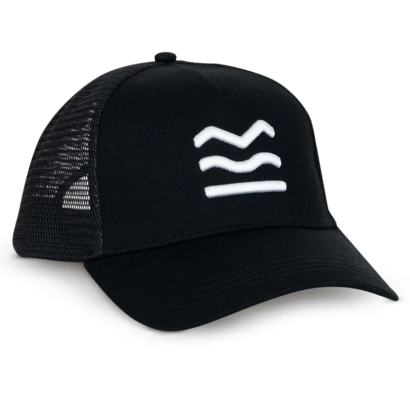 Gorra Trucker Negra para Hombre y Mujer - Talla única