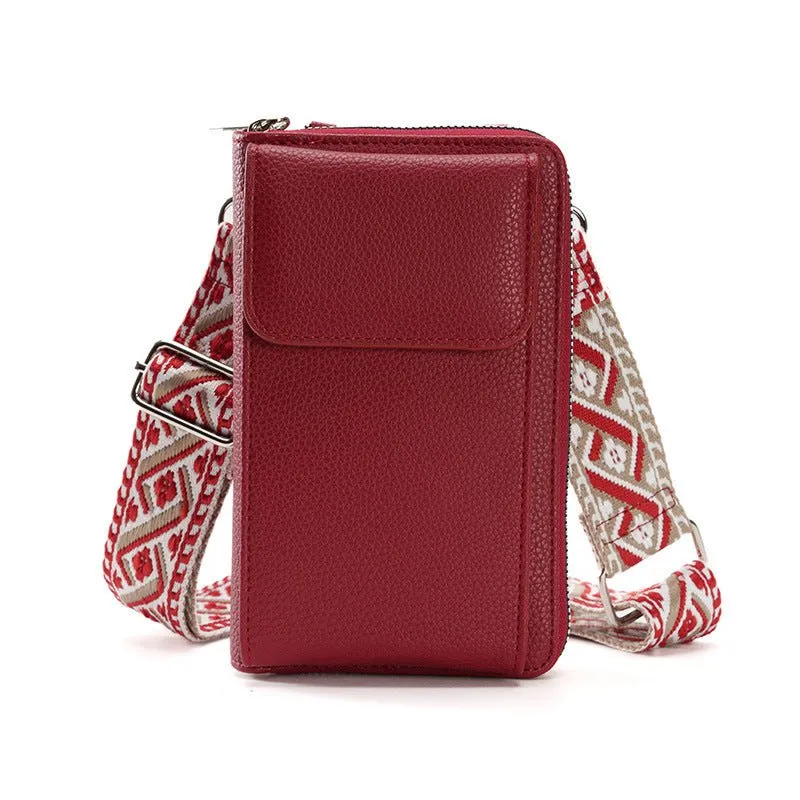 Elegant Mini Skuldertaske i Italiensk Læder til Smartphones