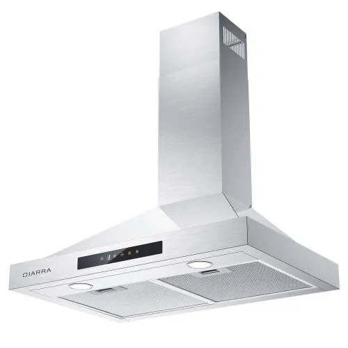Ciarra 30 Inch Wall Mount Range Hood with 3-speed Extraction