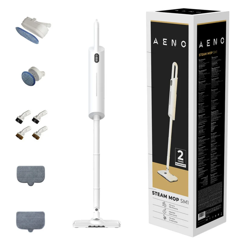 AENO SM2 1000W Dampmoppe, Hvid