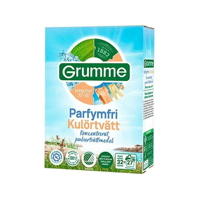 Tvättmedel GRUMME Kulörttvätt 1,12kg