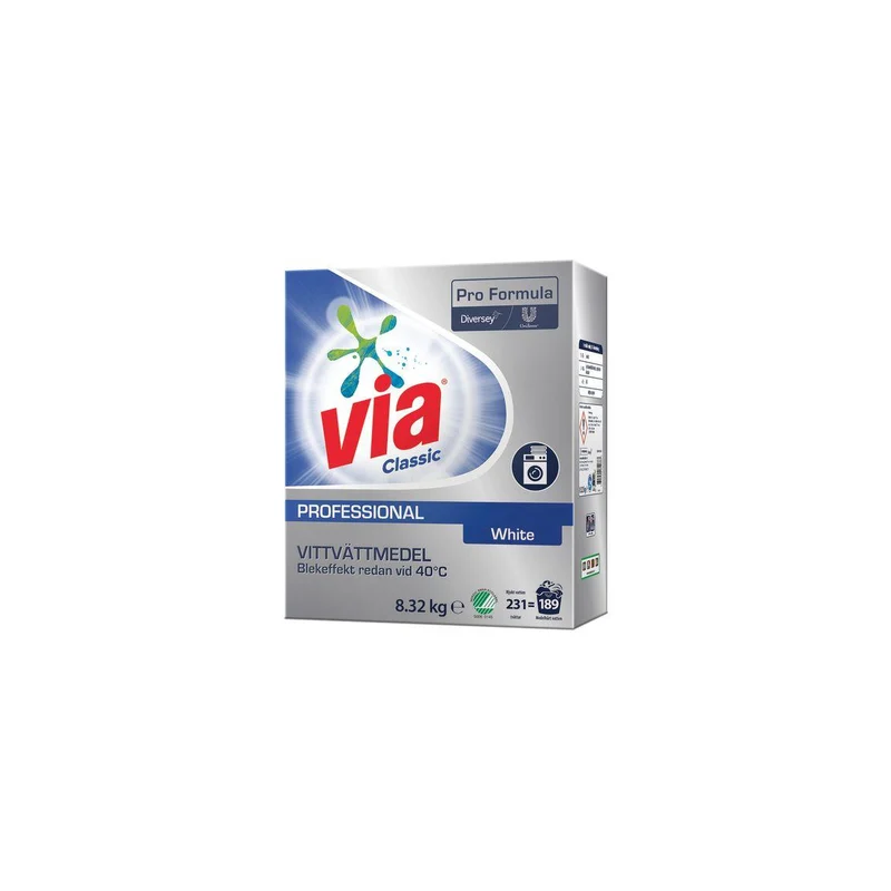 Tvättmedel VIA Pro Formula White 8,32kg