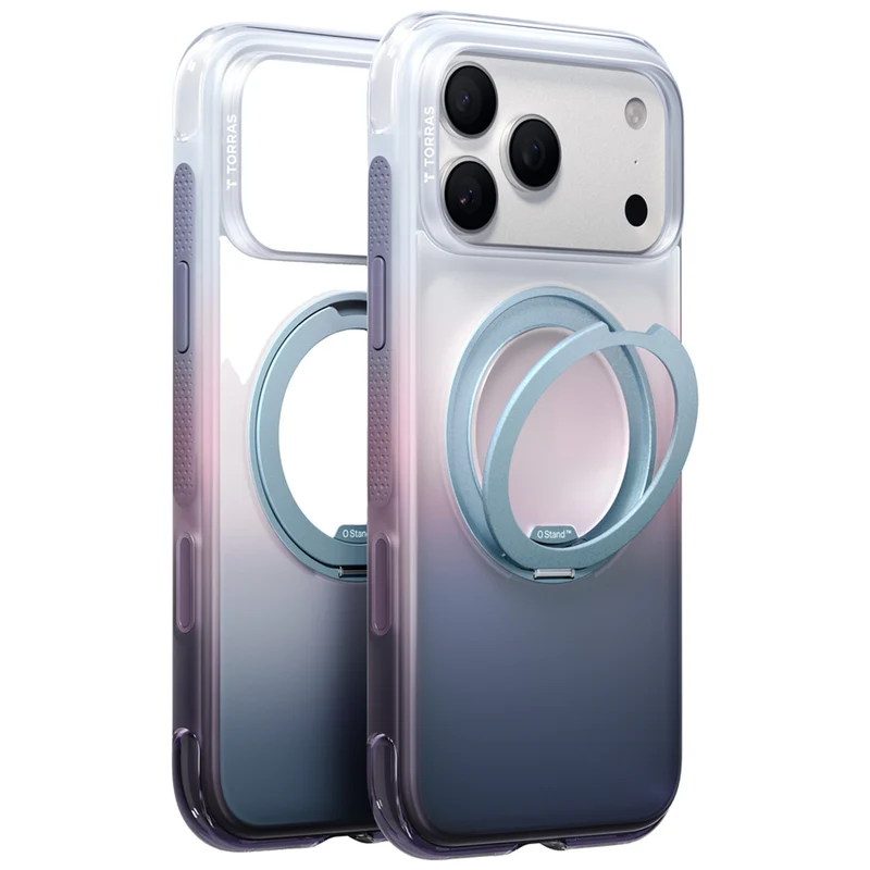TORRAS O3 Air Gradient Cover iPhone 17 Pro Max/18 Pro Max, Purple&Blue