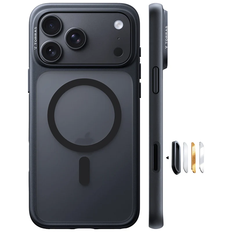 TORRAS Guardian-Mag Cover iPhone 17 Pro/18 Pro, Sort
