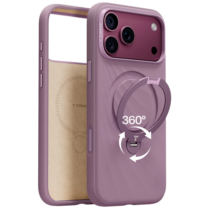 TORRAS Ostand Q3 Wind iPhone 17 Pro / 18 Pro Cover, Lilla