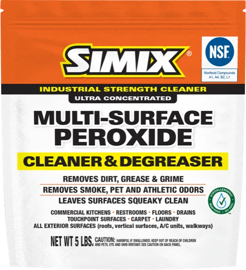 Simix Multi Surface Peroxide Cleaner & Degreaser (Case of 4 Five Pound Bags)