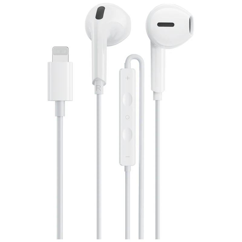 Lippa EarPhones Lightning 1,2m, Hvid