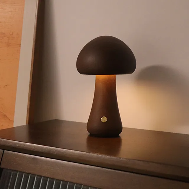 Elegant Svampeformet Bordlampe til Stilfuld Belysning