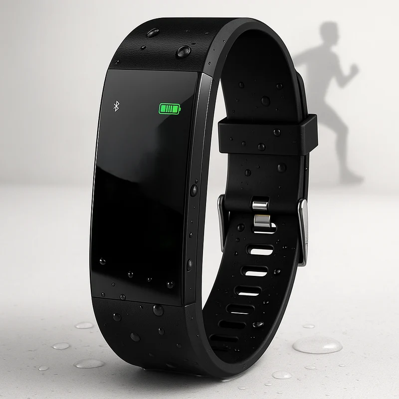 Vandtæt Sportsur med Pulsmonitor og Smartfunktioner