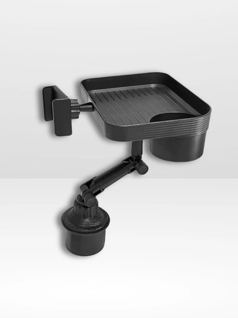 360° Rotationsbakke til Bil med Telefonholder og Kopholder