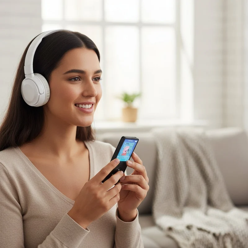 MP3 Afspiller til Børn med HiFi Hovedtelefoner – Sikker Lydglæde