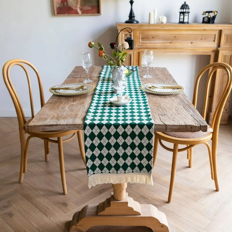 Retro Ternet Bordløber - Stilfuld og Nem at Rengøre