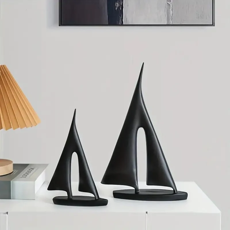 Elegant Sejlbåd Dekoration - Moderne Minimalisme til Hjemmet