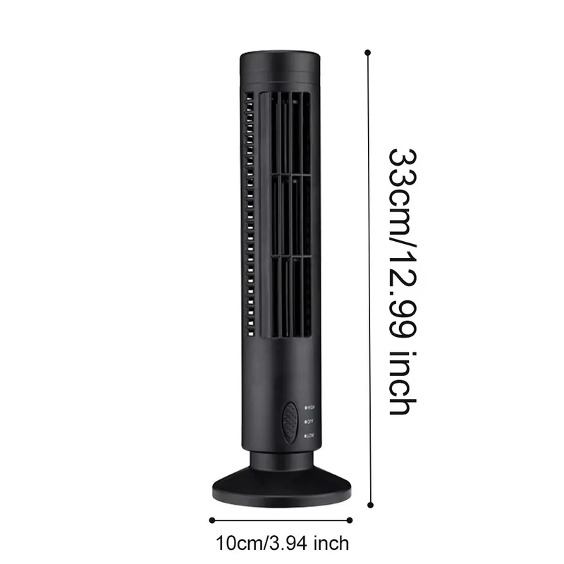 Bladfri Bordventilator med USB - Elegant og Energibesparende