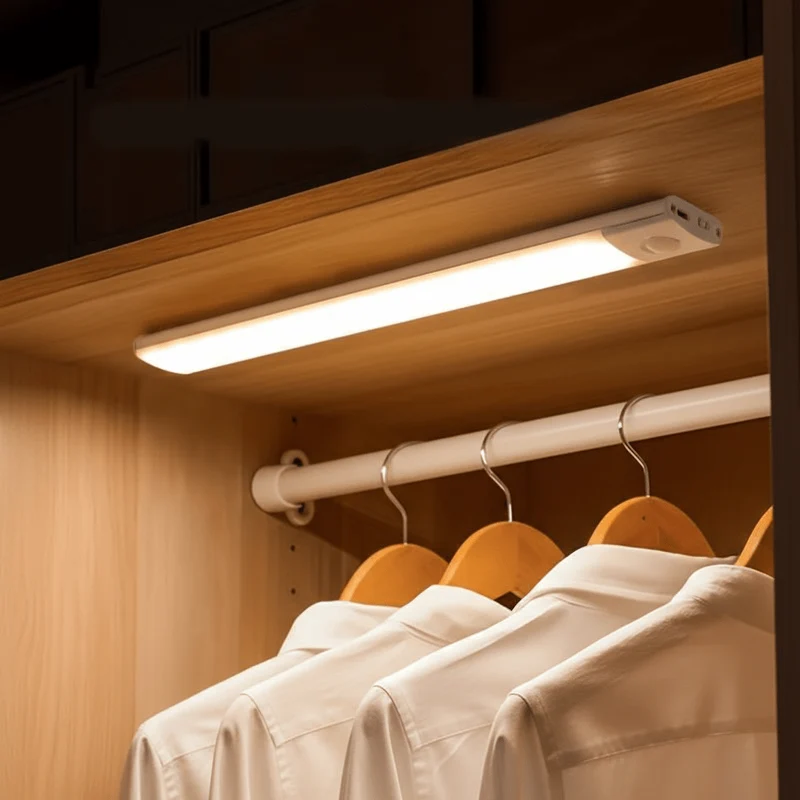 Trådløs LED Skabslys med Bevægelsessensor – Nem Installation