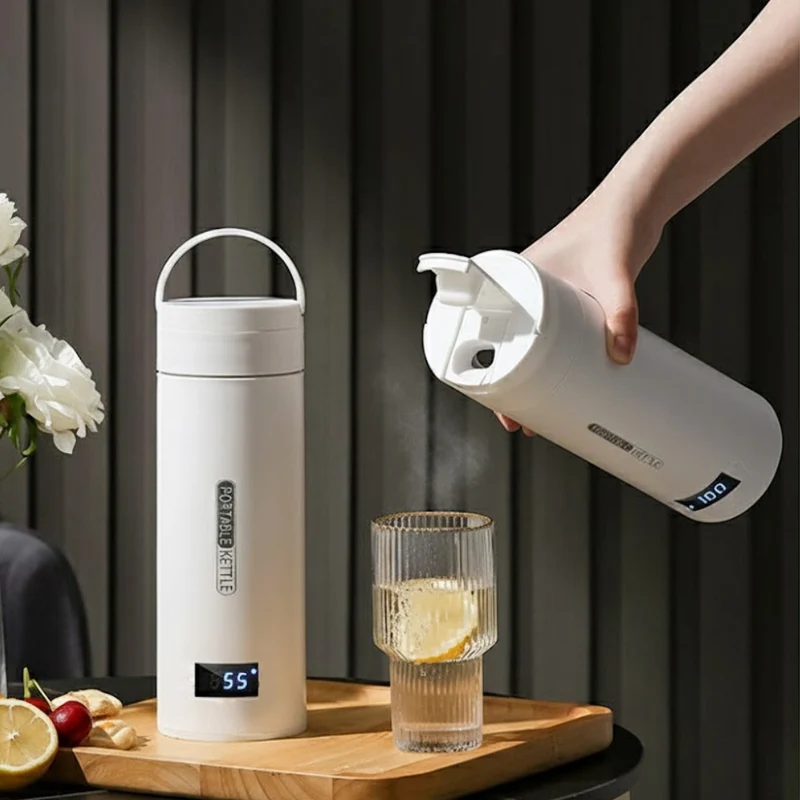 Bærbar Elkedel 450ml med Intelligent Temperaturstyring