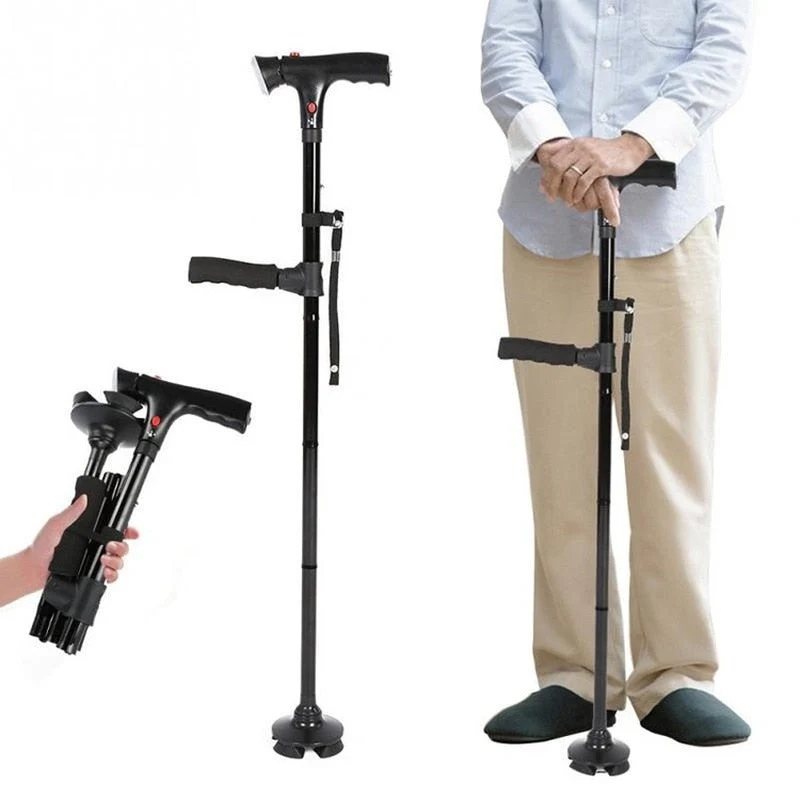 Sikker Fleksibel Vandrestok med LED og Alarmsystem