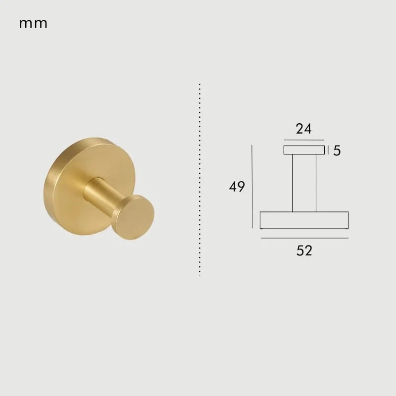 Elegant Messing Badehåndklædeholder | Moderne Design