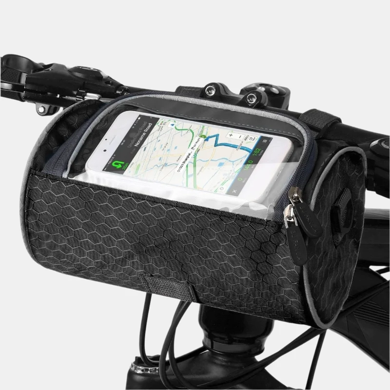 Vandtæt cykeltaske med touchscreen til sikker navigation