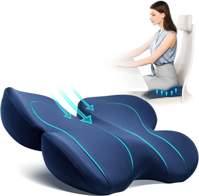 Ergonomisk Sædepude med Memory Skum for Optimal Siddestilling