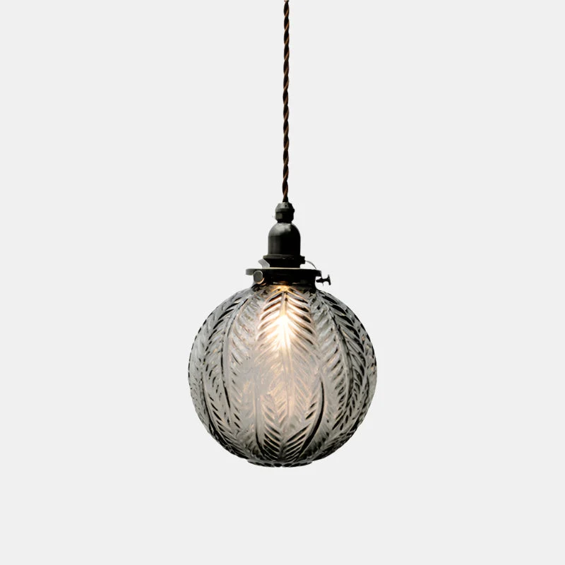 Tidløs Glas Pendel Lampe med Vintage Charme og Varmt Lys