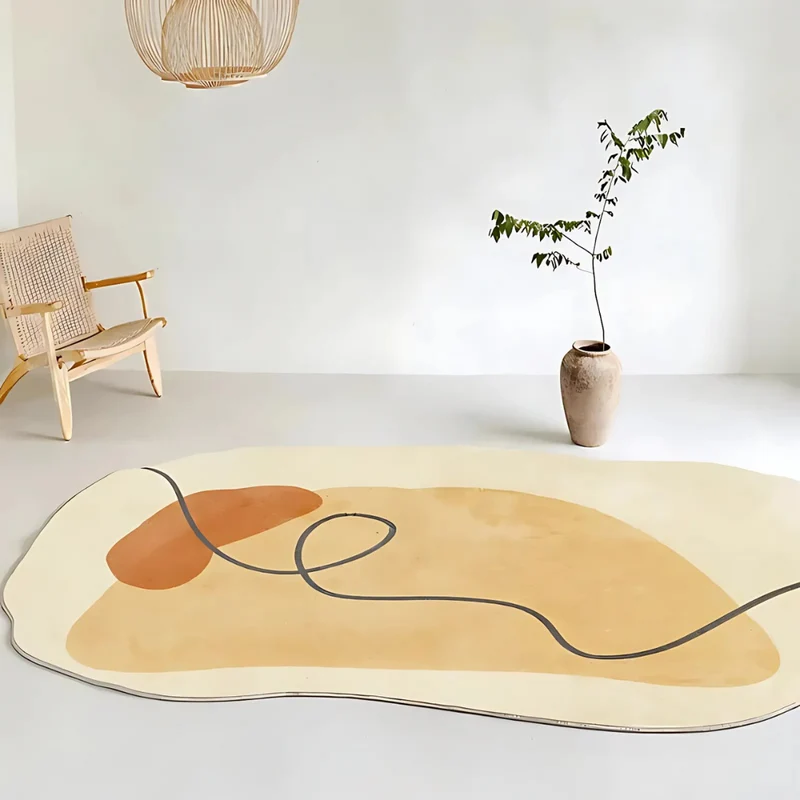 Blød og Vaskbar Tæppe | Moderne Design til Stuen