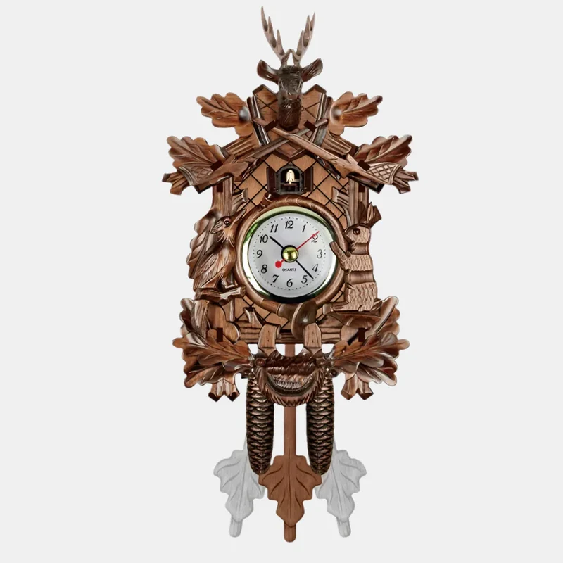Retro Vægur med Pendul - Klassisk Design til Moderne Hjem